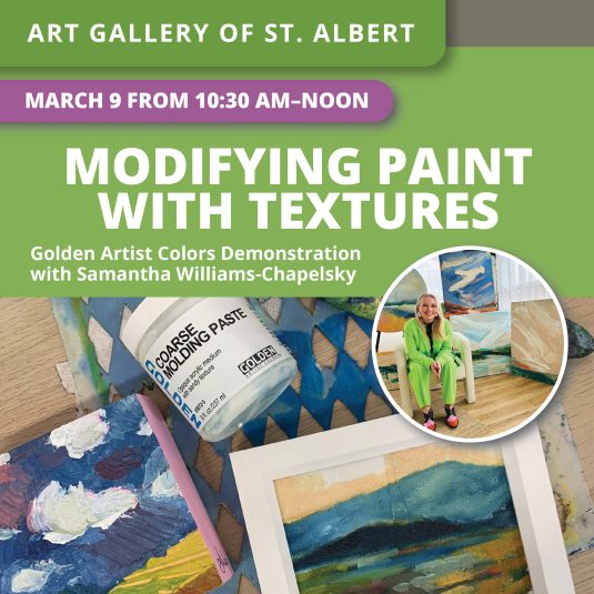 Modifying Paint with Textures: A Golden Paints Demonstration with Samantha Williams-Chapelsky