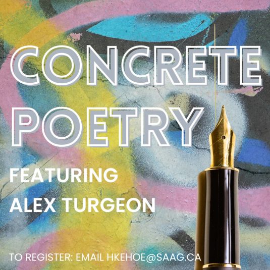 Concrete Poetry Workshop with Alex Turgeon
