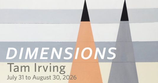 Opening Reception: Tam Irving’s Dimensions, an exhibition of work sitting at the intersection of colour, form, and perception
