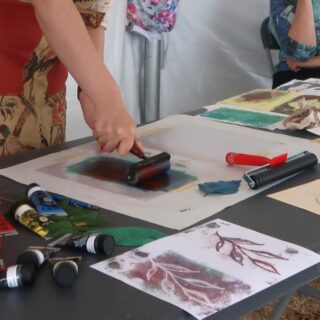 Botanical Monoprinting Workshop with Elmira Sarreshtehdari