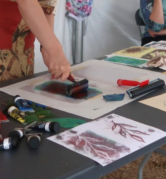Botanical Monoprinting Workshop with Elmira Sarreshtehdari