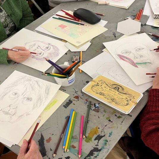 Portrait sketching with Elmira